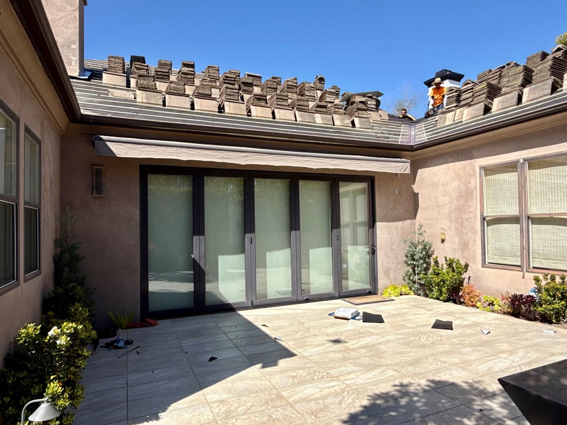 Gallery photos for Roof Tile Relay and Underlayment Replacement in Newport Coast: Image #1