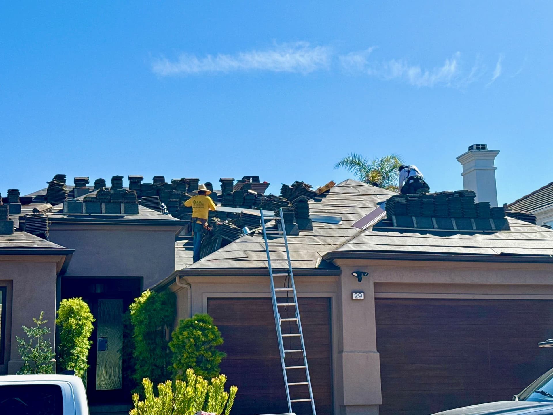 Gallery photos for Roof Tile Relay and Underlayment Replacement in Newport Coast: Image #2