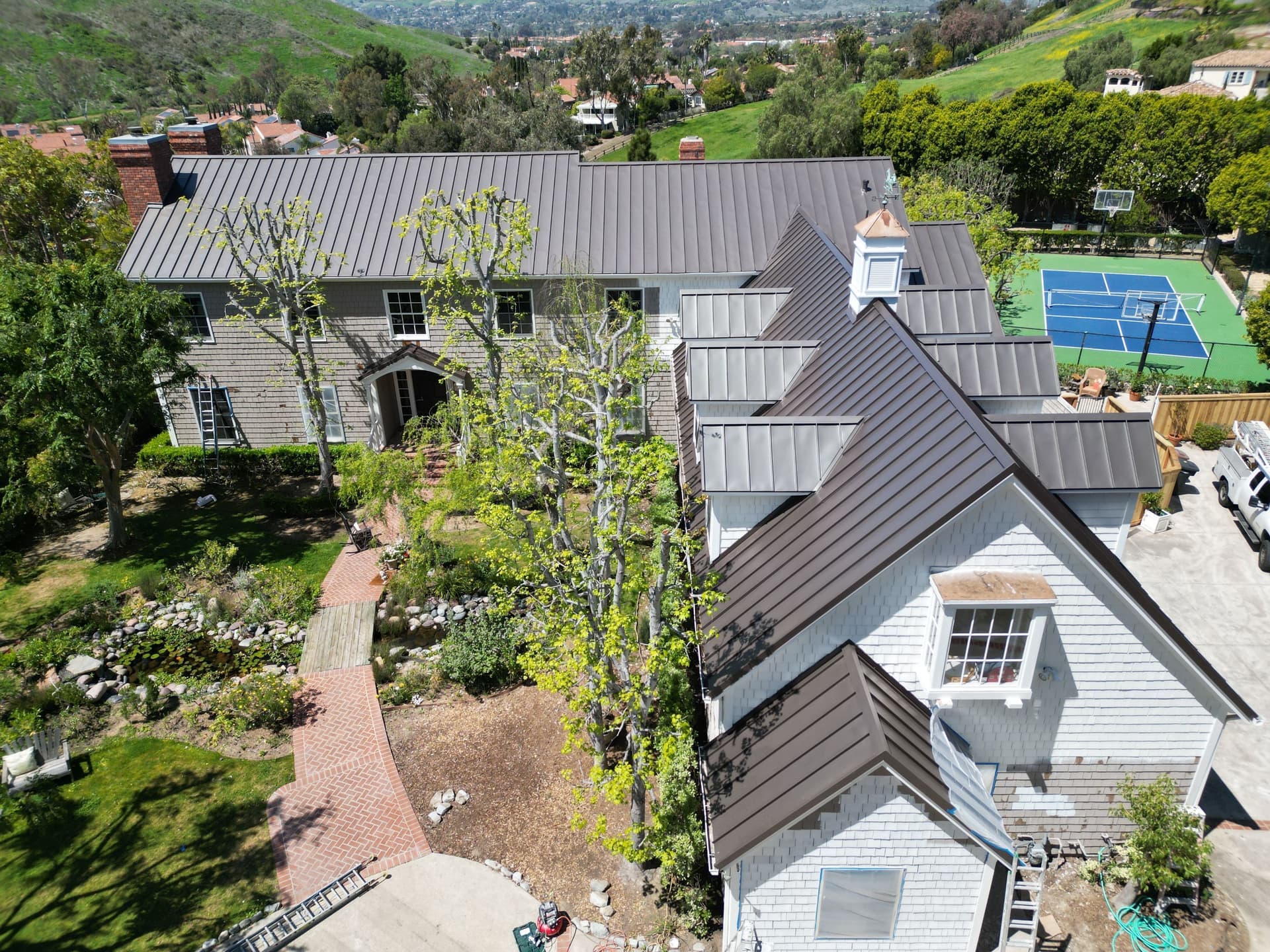 Standing-Seam Metal Roof (Antique color) installation in San Juan Capistrano image