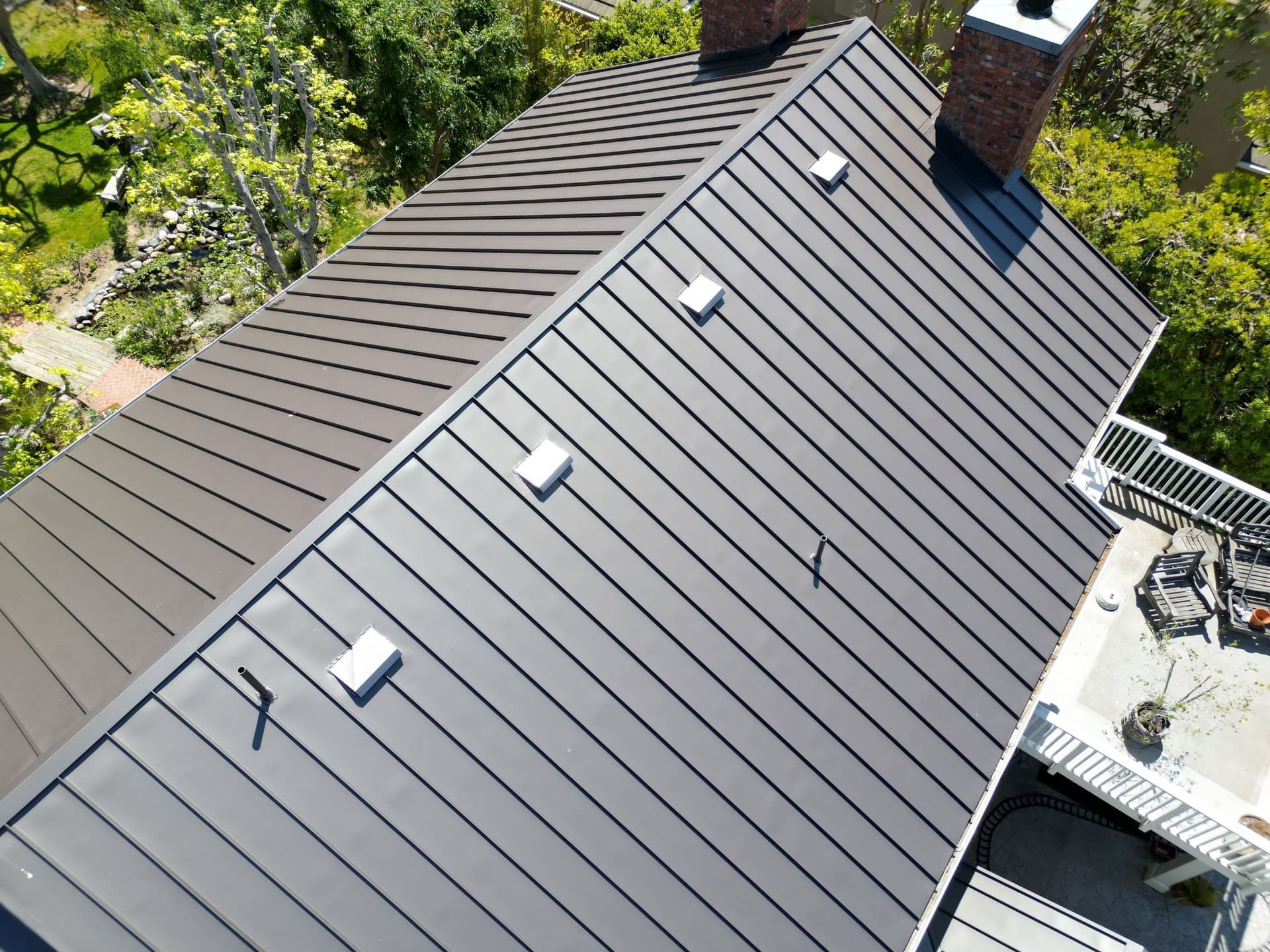 Gallery photos for Standing-Seam Metal Roof (Antique color) installation in San Juan Capistrano: Image #10
