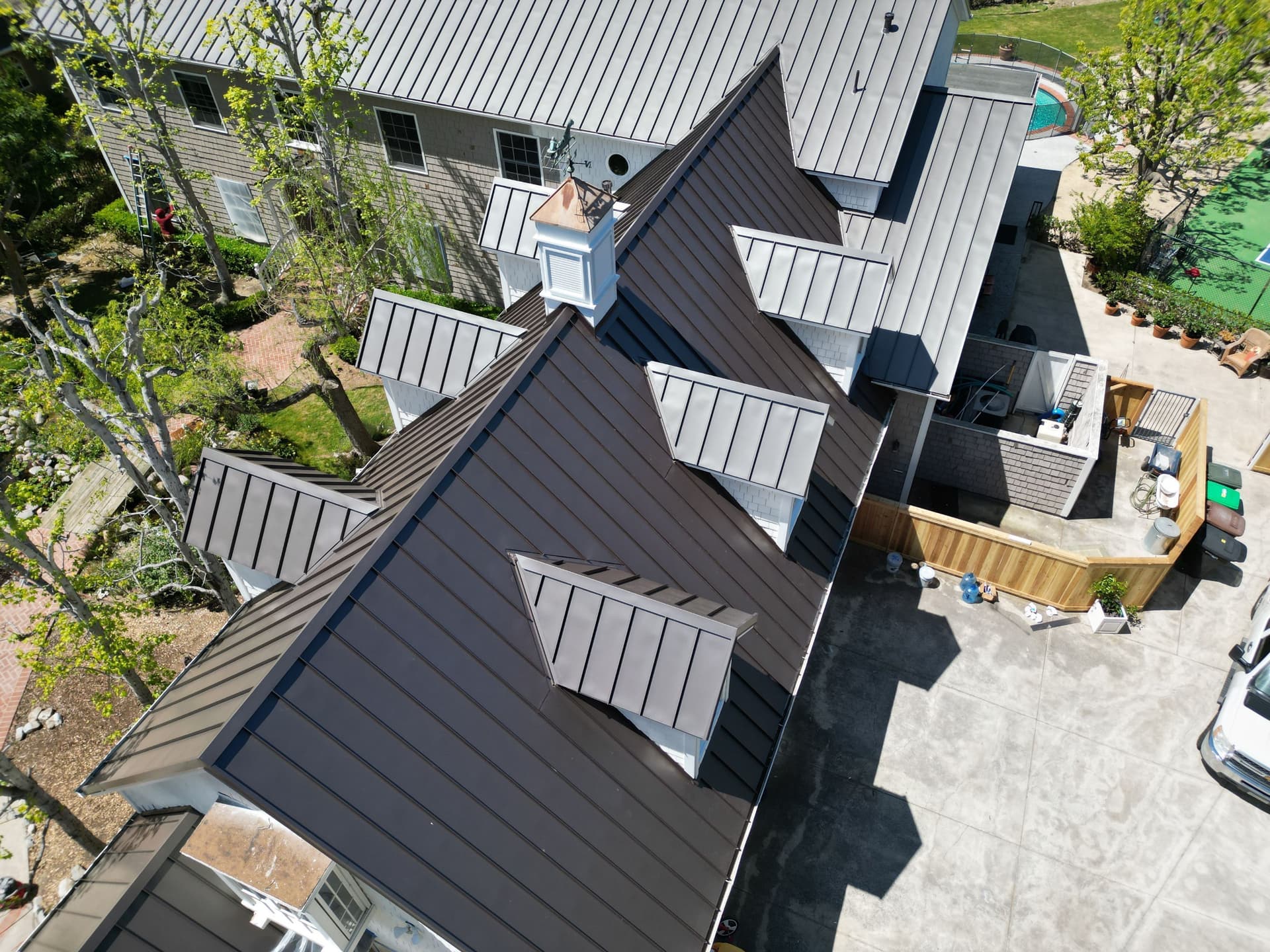 Gallery photos for Standing-Seam Metal Roof (Antique color) installation in San Juan Capistrano: Image #19