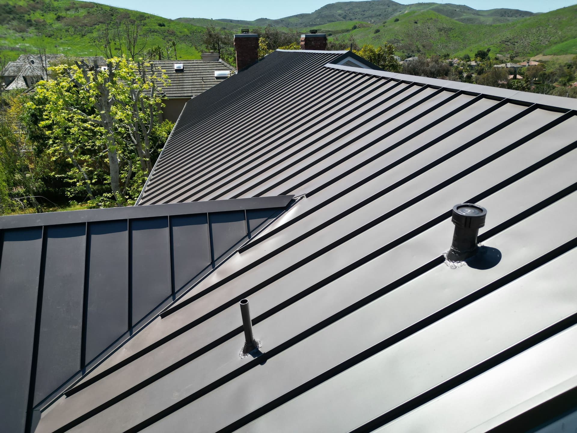 Gallery photos for Standing-Seam Metal Roof (Antique color) installation in San Juan Capistrano: Image #21