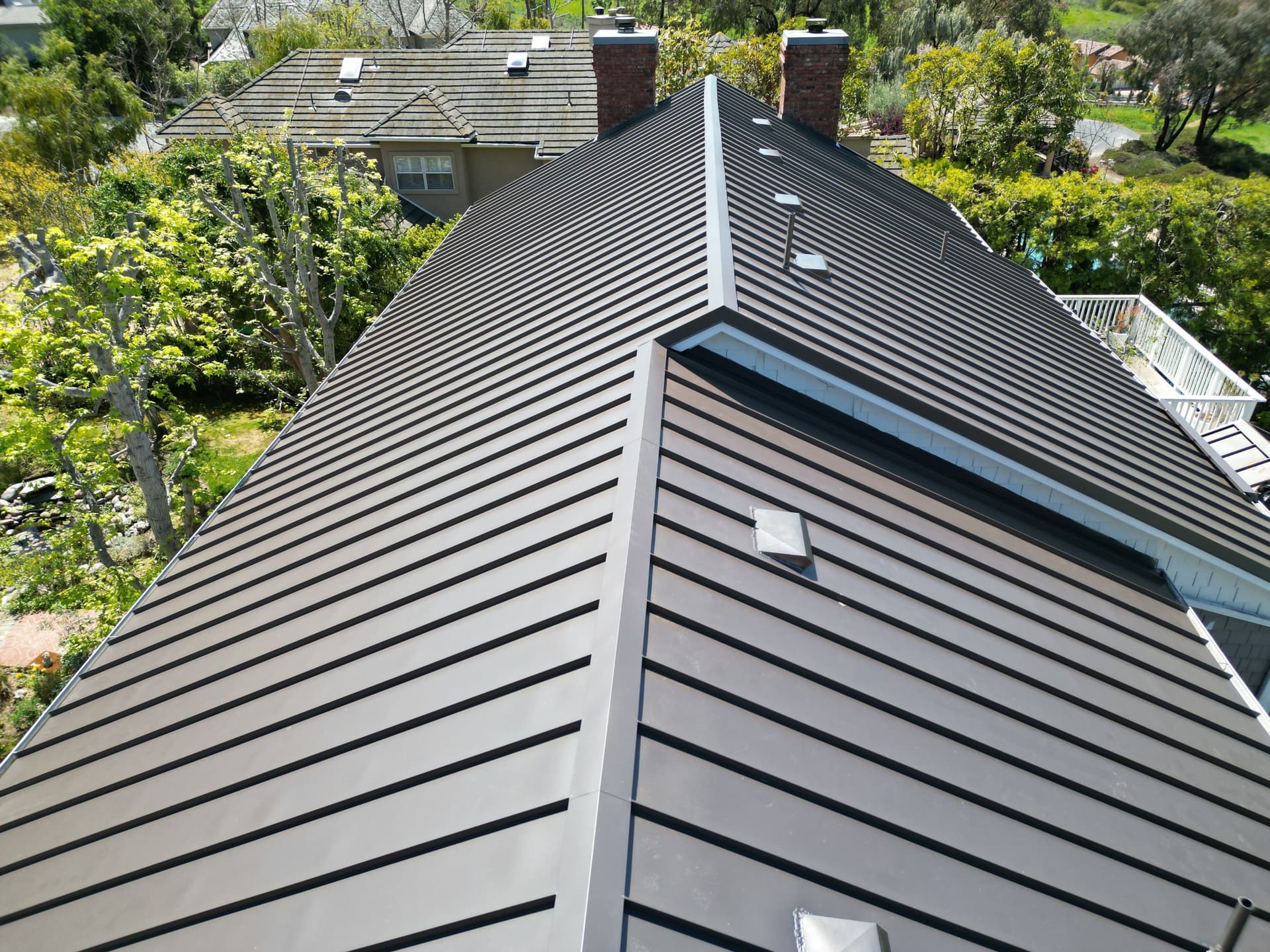 Gallery photos for Standing-Seam Metal Roof (Antique color) installation in San Juan Capistrano: Image #20