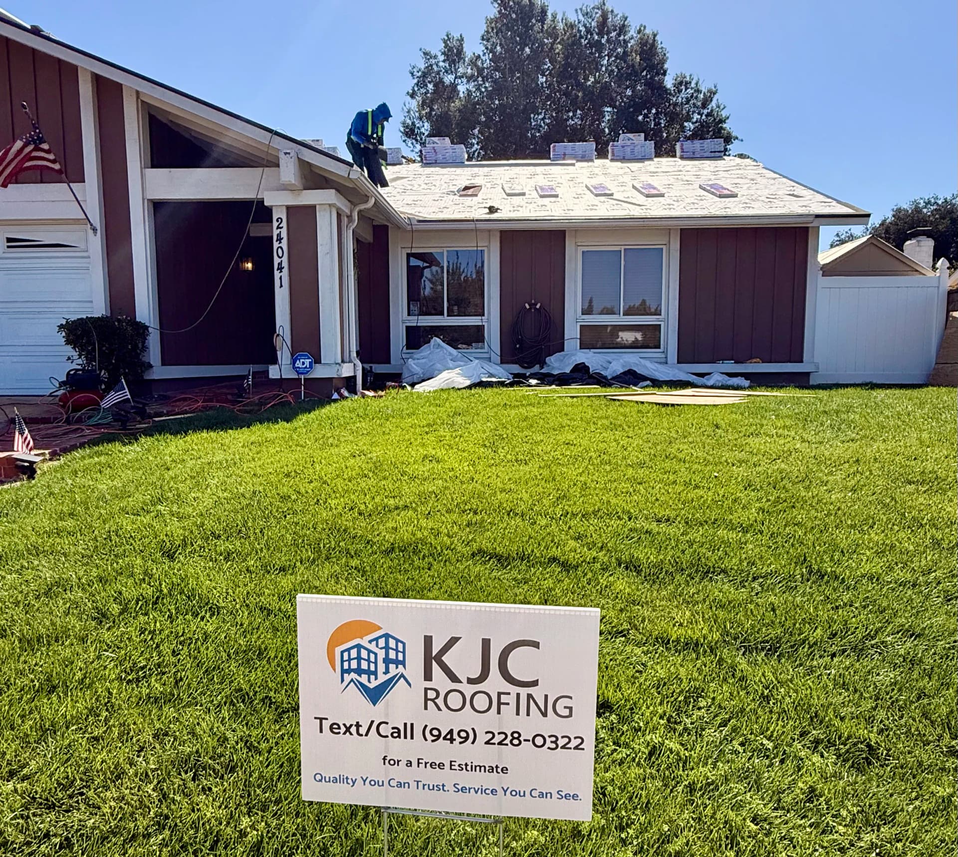 Gallery photos for Cool-Rated Shingle Re-Roof Underway in Mission Viejo: Image #1