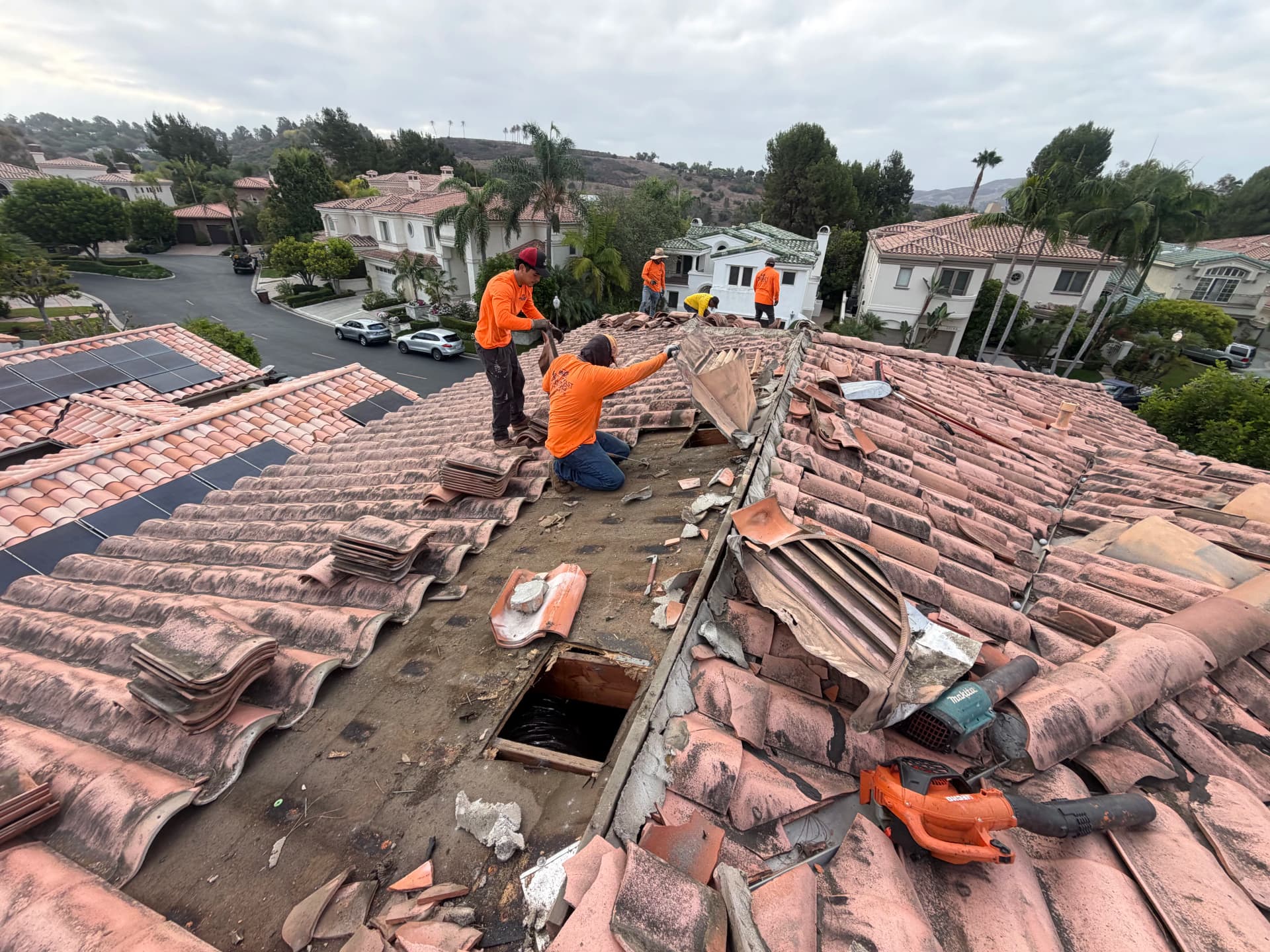 Gallery photos for Clay Tile Roof Underlayment Replacement in San Juan Capistrano: Image #1