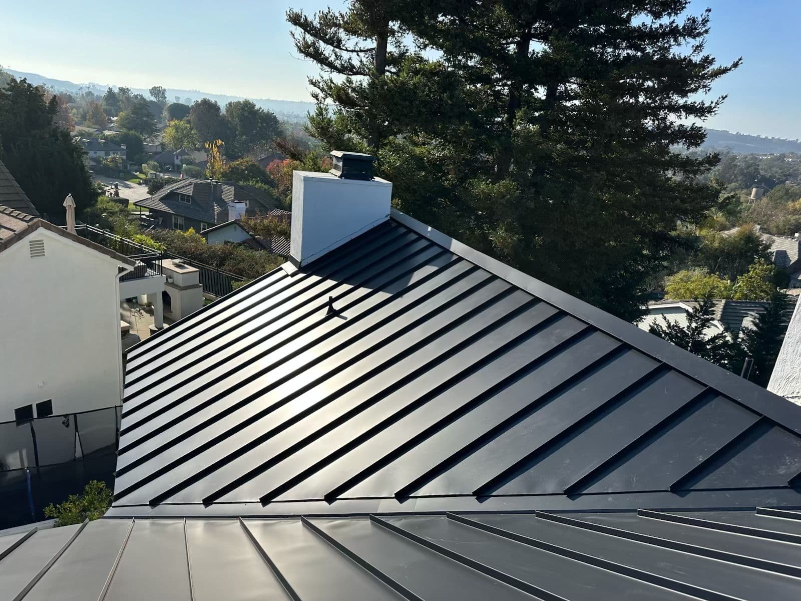 Matte Black Metal Roof Makeover in San Juan Capistrano image