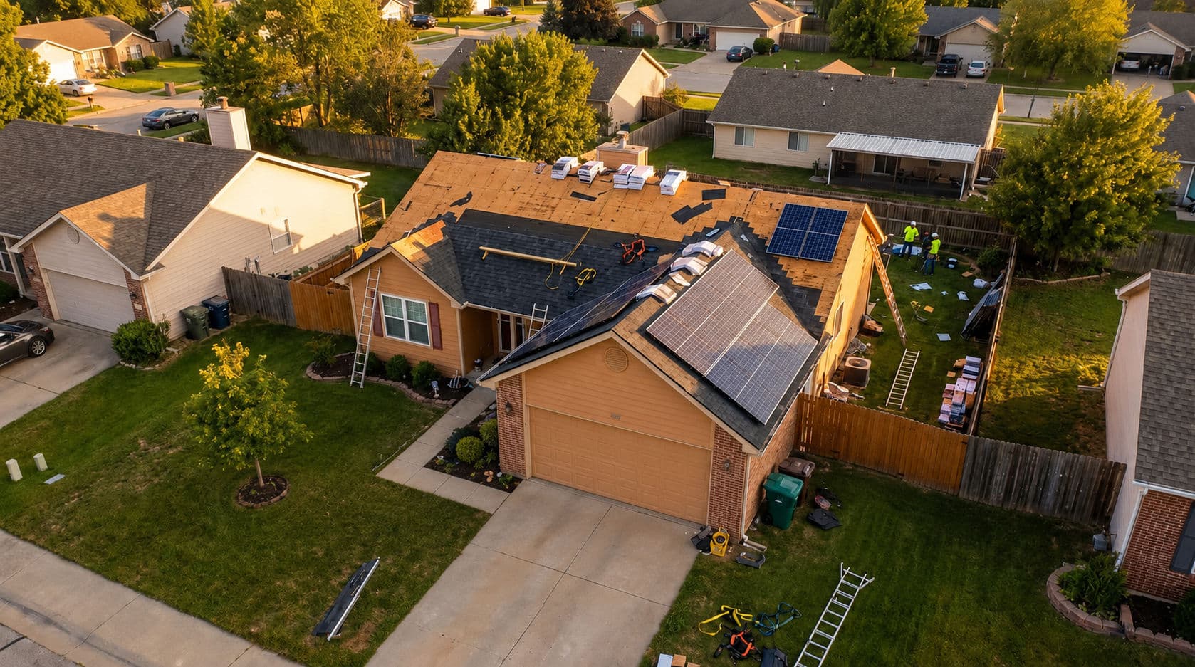 Replacing a Roof with Existing Solar Panels: Costs & Steps image