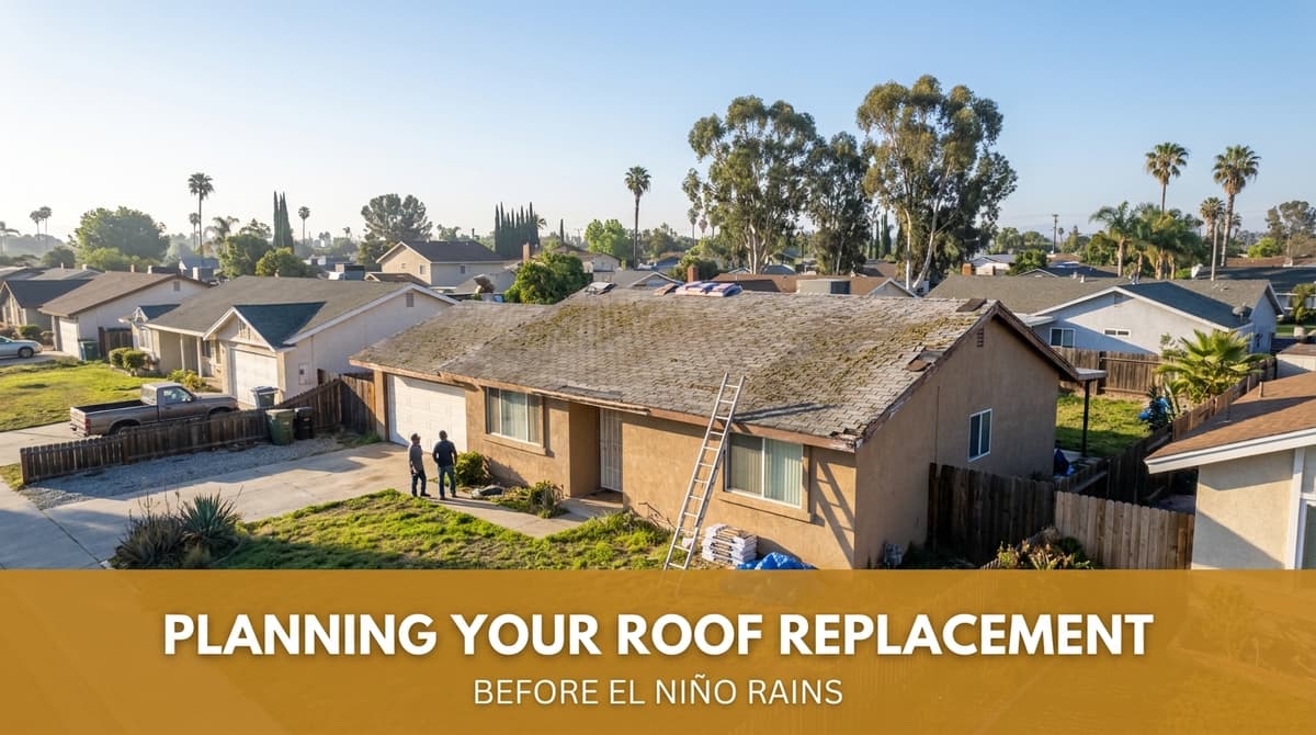 Planning Your Roof Replacement Before El Niño Rains image