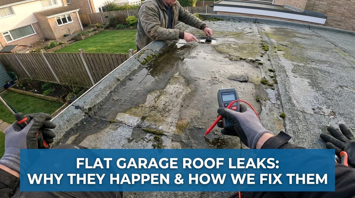 Flat Garage Roof Leaks: Why They Happen & How We Fix Them image